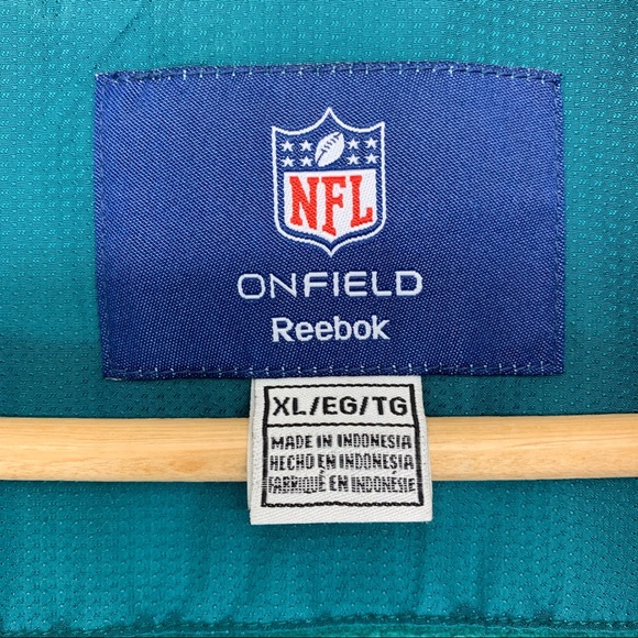NFL Onfield Reebok Miami Dolphine Hooded Jacket - Picture 4 of 7